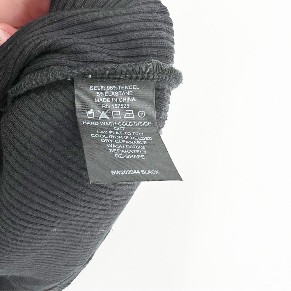 WSLY Ribbed Cami S‎ Black - Picture 7 of 8
